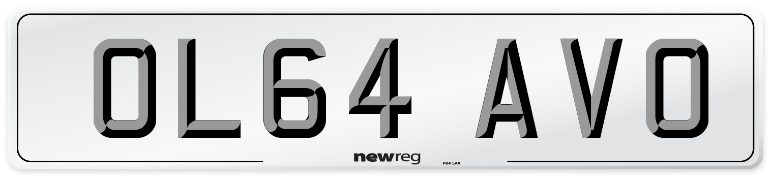 OL64 AVO Number Plate from New Reg
